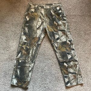Wrangler Realtree Hardwoods Hunting Camo Pants Double Knee Jeans Men’s 36x32
